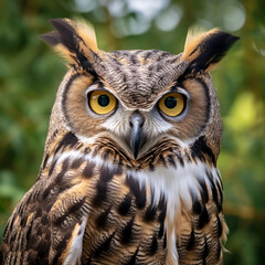 Image of a realistic Eurasian eagle-owl
