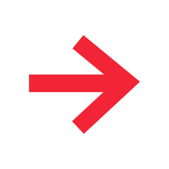 Red arrows sign symbol with transparent background