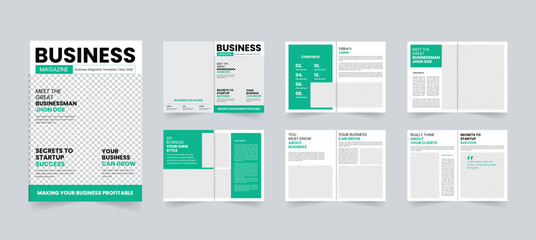 Fototapeta na wymiar Business Magazine template or business brochure design