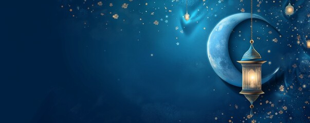 invitation for Muslim holy month Ramadan Kareem.