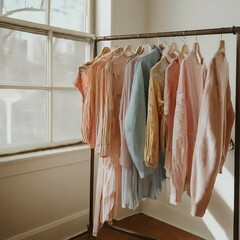Picture showing clothes rack