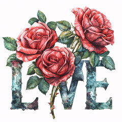 Red Rose Love Struck A Valentine's Affair Flowers Heart Sentiments of Love A Valentine's Manifesto