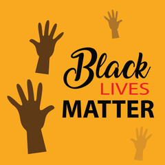 Black lives matter banner ,poster logo black lives matter. banner logo black lives matter with background. Support for equal rights of black people. 