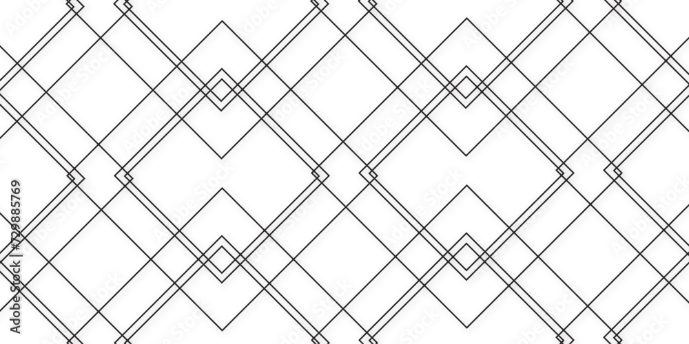 Wall mural abstract black, white geometric seamless pattern modern stylish background. geometric vector pattern