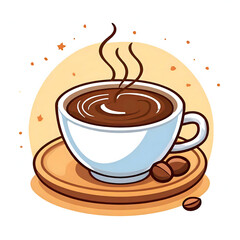 Illustration vector graphic of coffee cup cartoon vector icon illustrator
