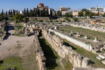Obraz premium Kerameikos, ruins of the ancient city district, Athens, Greece