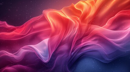 Obraz premium Pink and Purple Waves of Love A Celebration of LGBTQ+ Pride Month Generative AI