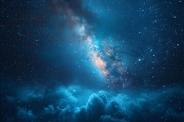 Fototapeta na wymiar Aurora Borealis in the Night Sky A Spectacular Sight for Stargazers Generative AI