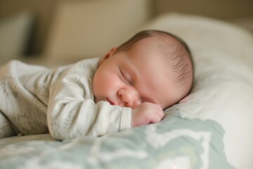 peeking at a baby sleeping on their stomach