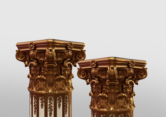 Obraz premium 3d background podium and object