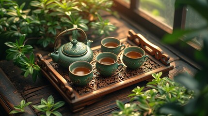 Tea Time A Monthly Celebration of Tea and Plants Generative AI