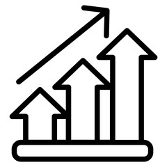 Continuous improvement line icon