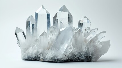 crystal mineral stone on a white background