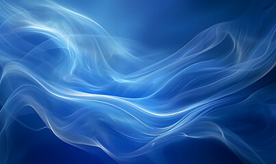 Fototapeta premium Blue abstract background with some smooth lines in it,Generative AI 