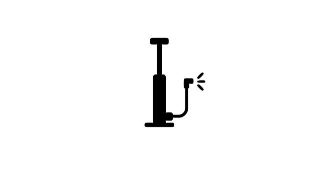 Cycle pump machine icon isolated on background