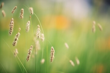 close-up of tufted hair grass seed heads