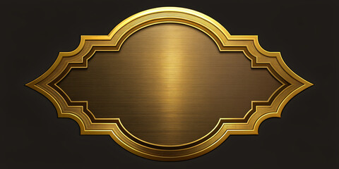 Gold Illustration on Black Background, A Symbolizing Elegance