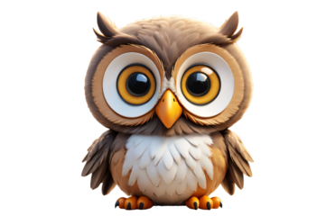Animal 3D Owl big eye.