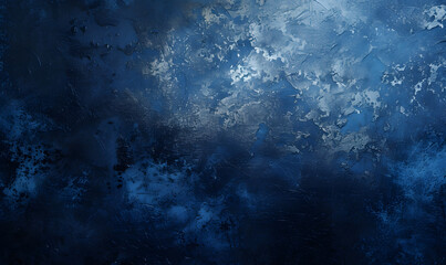 Obraz premium Paint navy blue color grunge trendy holographic texture, Generative AI 