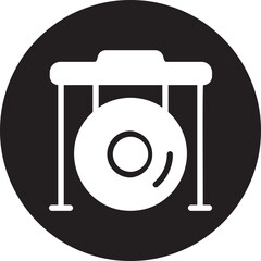 gong glyph icon