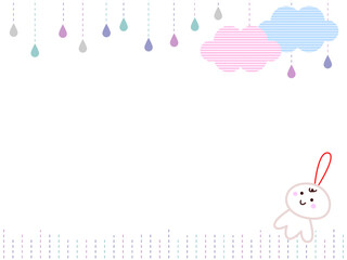 雨模様のフレーム