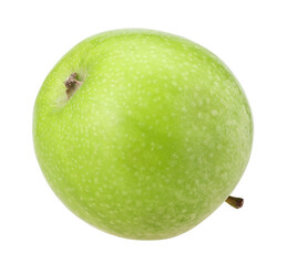 green apple isolated, fresh green apple, transparent PNG, PNG format, single