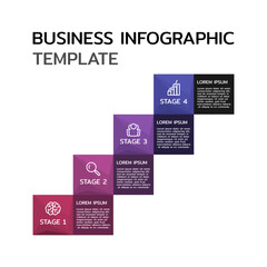Vector Infographic label design with icons and 4 options or steps. Infographics for business concept. Can be used for presentations banner, workflow layout, process diagram, flow chart, info graph