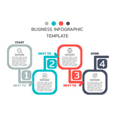 Vector Infographic label design with icons and 4 options or steps. Infographics for business concept. Can be used for presentations banner, workflow layout, process diagram, flow chart, info graph