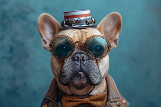 Funkadelic Fido A Funky Fashion Statement Generative AI