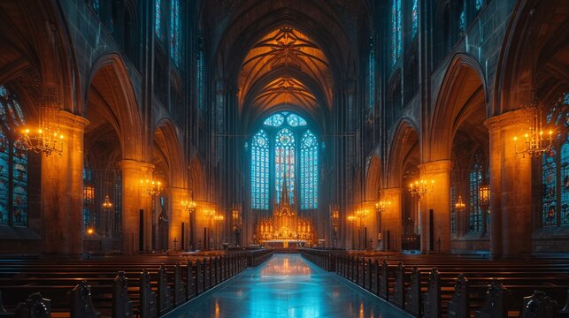 Cathedral of Light A Glimpse into the Past Generative AI