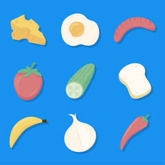 Icon Collection of Garden Foods