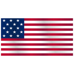Obraz premium American flag waving effect vector