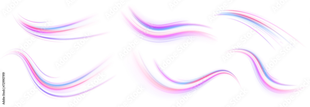 Poster vector pgn glitter light fire flare trace. abstract image of speed motion on the road. speed of ligh