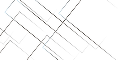 Abstract grey lines on white background with luxury shapes architecture plan. Modern pattern elegant gray line template background.	