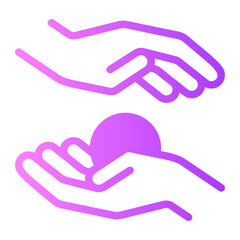 kindness gradient icon