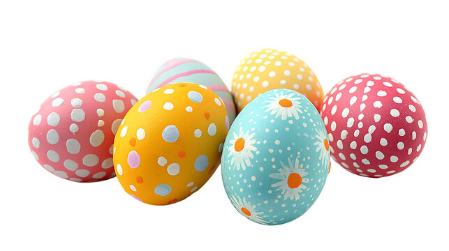 easter bunny eggs isolated on white background png image