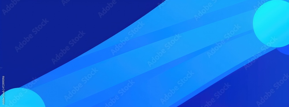 Wall mural blue gradient paper layer circle blue abstract background. curves and lines use for banner shapes el