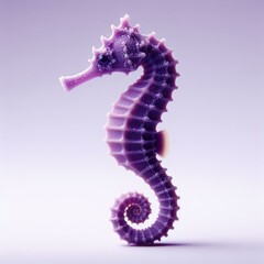 colorful  seahorse  on white