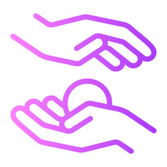 kindness gradient icon