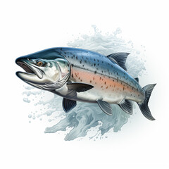 Salmon illustration