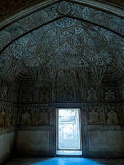 Carved marble ceilings in Arga fort, India