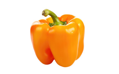 Colorful Bell Peppers Displayed in a Bounty, Creating a Chromatic Visual Feast on a White or Clear Surface PNG Transparent Background.