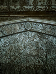 Carved marble ceilings in Arga fort, India