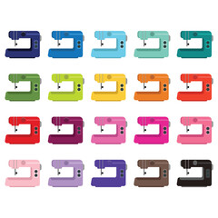 Sewing Machine Clipart Set Design Bundle