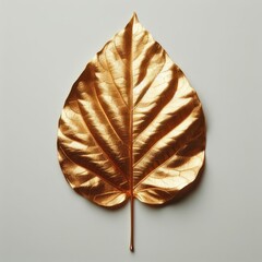 golden leaf on a black background