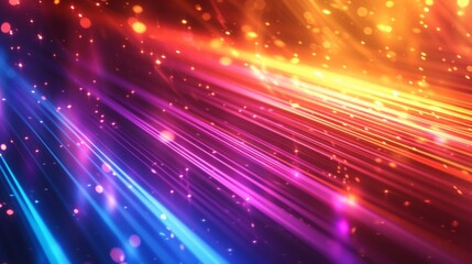 Fototapeta premium Electric Groove: Vibrant, electrifying lines and geometric shapes reminiscent of disco's energetic beats