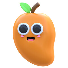 3d icon Mango, 3d illustration, 3d element, 3d rendering, Graphic Elements, design element. Icon design, interface elements, concept illustration, fruit, user interface
