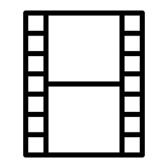 Obraz premium film reel line icon