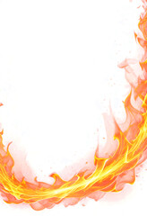 Fire flames isolated (background transparent) png with alpha channel