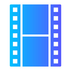 Obraz premium film reel gradient icon